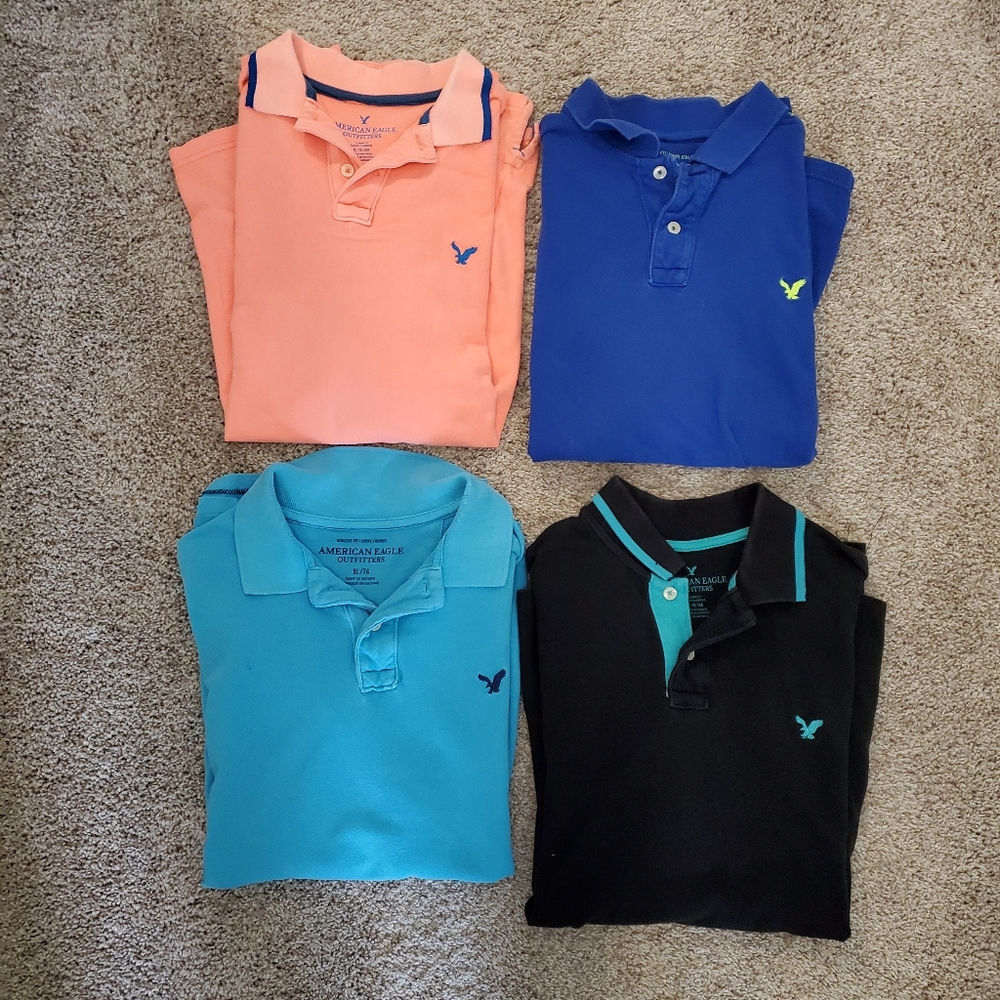 Lot of 4 American Eagle Men's XL Polos